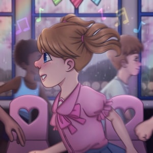 rainy day classroom icon